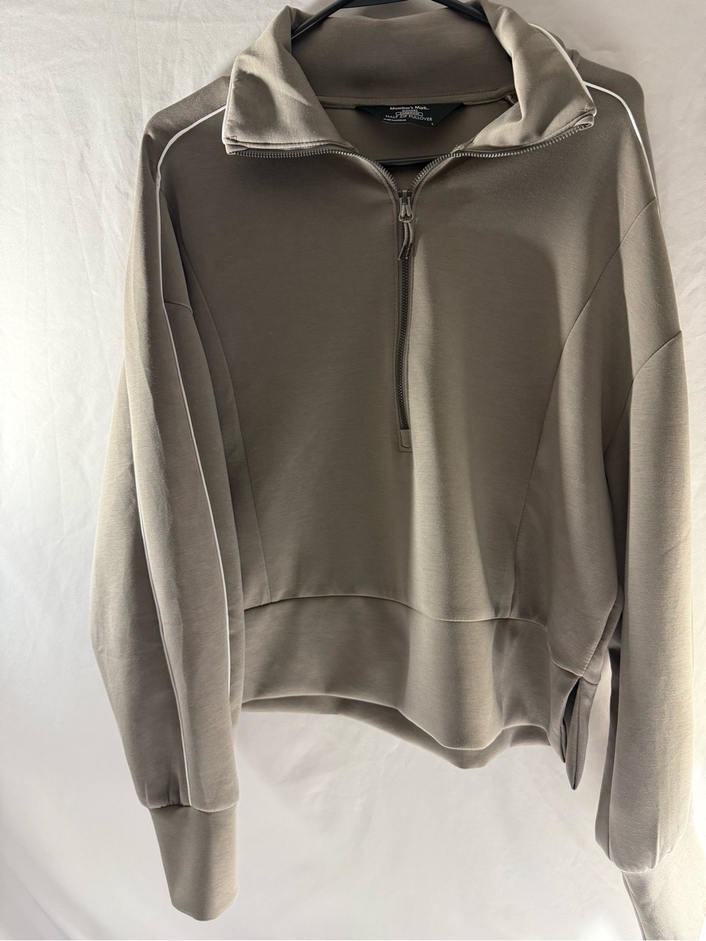 Women's Half-Zip Pullover - Taupe